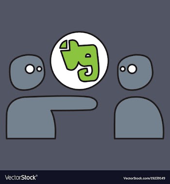 Elephant evernote logo vector image