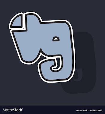 Elephant evernote logo vector image
