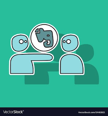 Elephant evernote logo vector image
