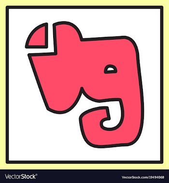 Elephant evernote logo vector image