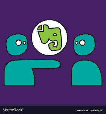 Elephant evernote logo vector image