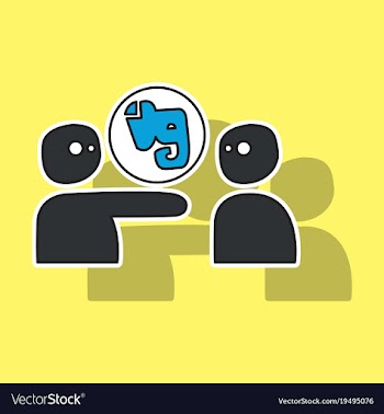 Elephant evernote logo vector image