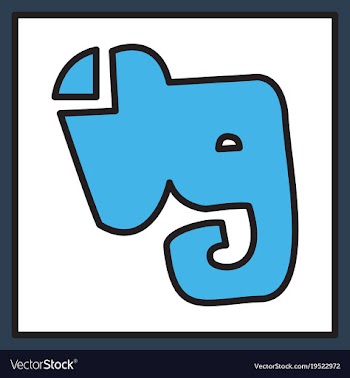 Elephant evernote logo vector image