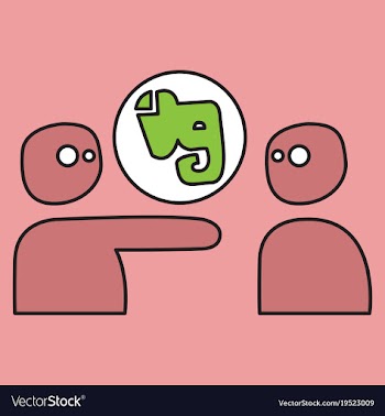 Elephant evernote logo vector image