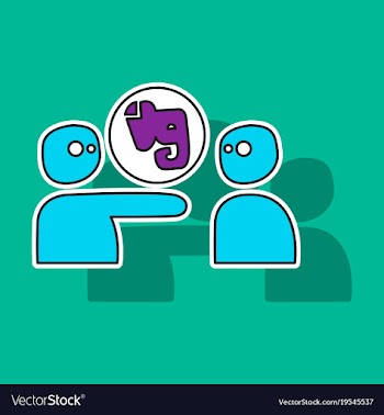 Elephant evernote logo vector image