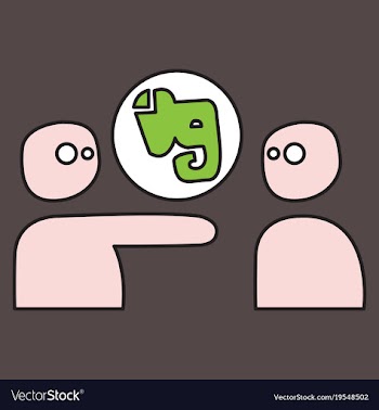 Elephant evernote logo vector image