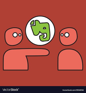 Elephant evernote logo vector image