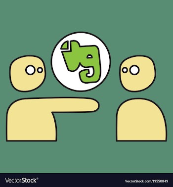 Elephant evernote logo vector image