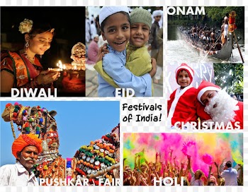 Elephant Festival India Holi Collage - holi 