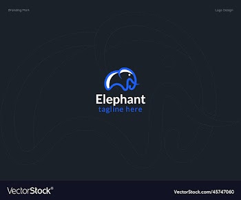 elephant logo design