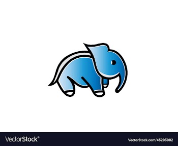 elephant logo kids logo drawing
