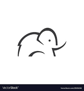 Elephant logo vector image