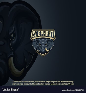 elephant mascot logo