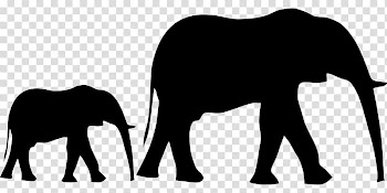 Elephant Silhouette , animal silhouettes transparent background PNG clipart