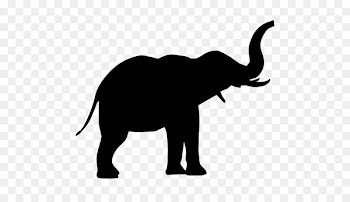 Elephant Silhouette - elephants vector 