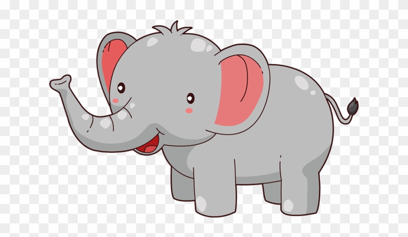 Elephant Svg File - Cute Elephant Cartoon Png