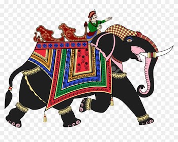 Elephants And People - Elephant Decorated