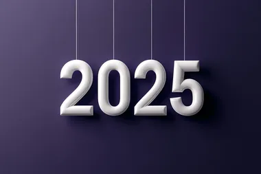 Elevated 3D Numbers: A Sophisticated Display of '2025'