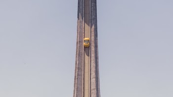 Elevator On City Tower