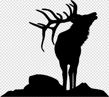 Elk PNG Black And White Transparent Elk Black And White.PNG Images ...