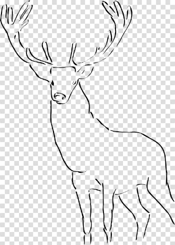 Elk PNG Black And White Transparent Elk Black And White.PNG Images ...