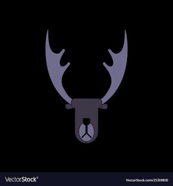 Elk silhouette vector image