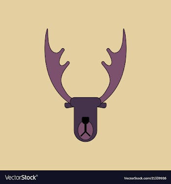 Elk silhouette vector image