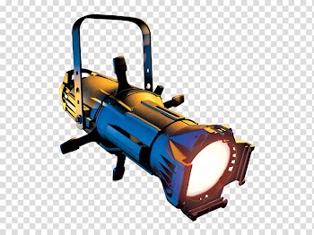 Ellipsoidal reflector spotlight Source Four Stage lighting, led stage lighting spotlights transparent background PNG clipart