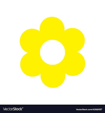 ellow flower solid icon