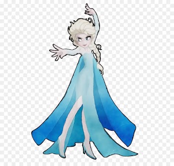 Elsa, Anna, Olaf, Cartoon, Aqua PNG