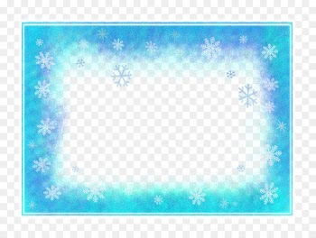 Elsa Picture Frames Snowflake Winter - teal frame 