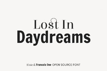 Elsie & Francois One open | Free Font Add-on - rawpixel