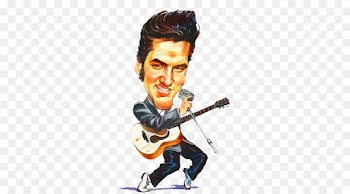 Elvis Presley, Drawing, Cartoon, Guitarist, Musician PNG