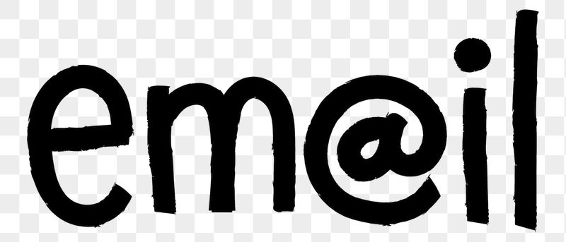 Email png word sticker typography, | Free PNG - rawpixel