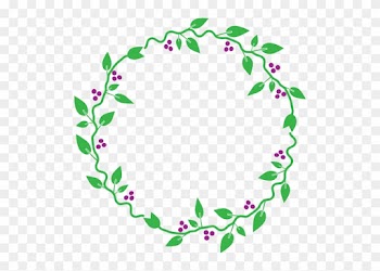 Embed This Clipart - Leaf Frame Circle Png