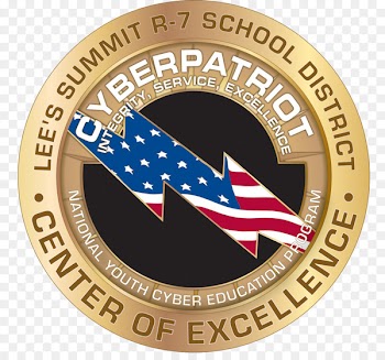 Emblem Badge Logo Organization CyberPatriot - cyber monady 