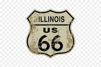 Emblem Sticker Logo Label Product - illinois highway 66 
