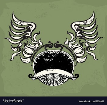 Emblem wing sign vector image