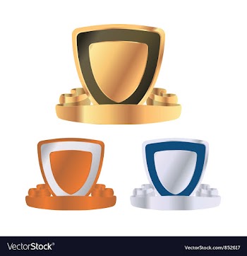 Emblems set vector image