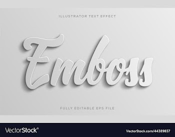 emboss text effect