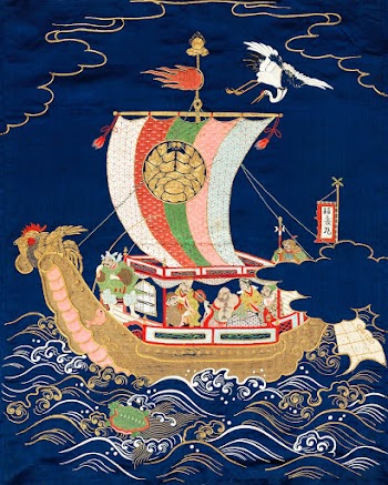 Embroidered Fukusa in the late 1800s&ndash;early 1900s. Original from The Cleveland Museum of Art. Digitally enhanced by rawpixel.