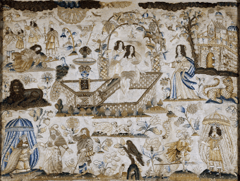 embroidered picture, stumpwork; the panel | Free Photo - rawpixel