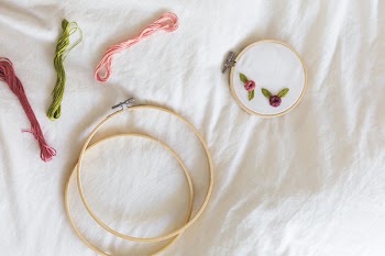 Embroidery Project With Flowers