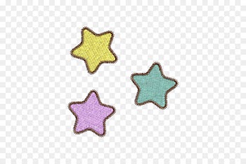 Embroidery Star Heart Jeans Unicorn - star 