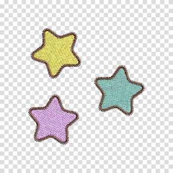 Embroidery Star Heart Jeans Unicorn, star transparent background PNG clipart