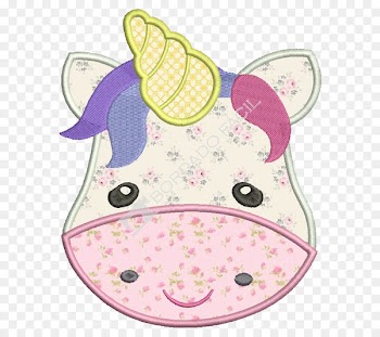 Embroidery Unicorn Wedding Textile Pattern - unicorn 
