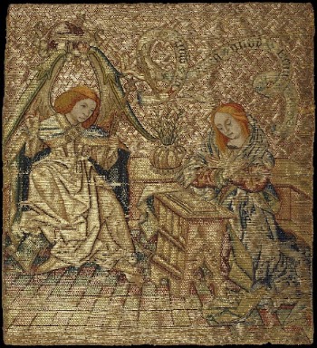 Embroidery with the Annunciation | Free Photo - rawpixel