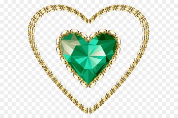 Emerald Clip art - Emerald Heart PNG Clipart 