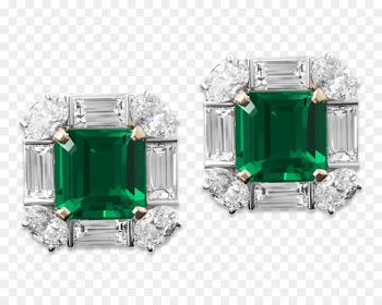 Emerald Earring Diamond Jewellery - emerald 