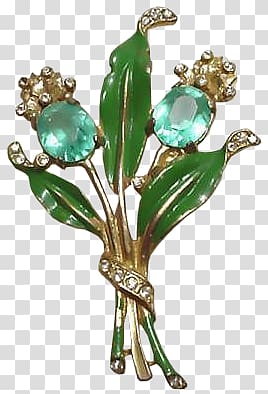 Emerald Jewellery Brooch Gemstone Flower, Emerald Flowers pull material Free transparent background PNG clipart
